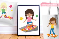 Skateboard Girl graphics | illustrations Product Image 3