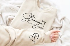 You Are Stronger Than The Storm SVG PNG, Boho Self Care Product Image 1