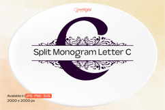 Ornament Split Monogram Letter C Product Image 1