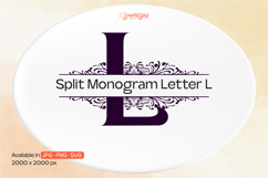 Ornament Split Monogram Letter L Product Image 1