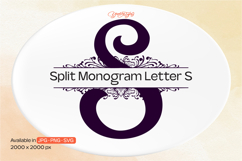 Ornament Split Monogram Letter S Product Image 1