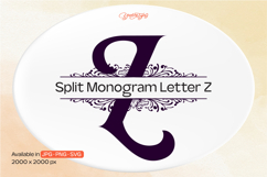 Ornament Split Monogram Letter Z Product Image 1
