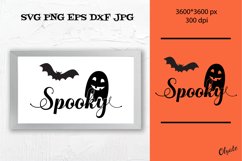 Spooky SVG. Farmhouse Halloween SVG. Halloween Sign Product Image 1