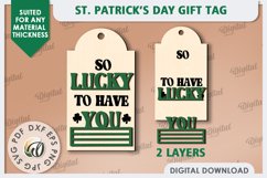 St. Patrick’s Day Gift Tags Laser Cut Bundle. Gift Tags SVG Product Image 10
