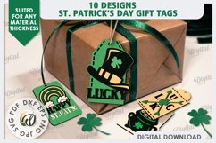 St. Patrick’s Day Gift Tags Laser Cut Bundle. Gift Tags SVG Product Image 1