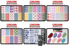 Procreate Pattern Brushes Bundle Floral Scallop Stripe Gingh Product Image 9