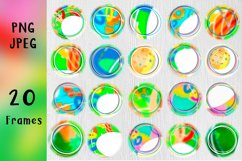 The sublimation frames are round. Colors of Summer Product Image 1