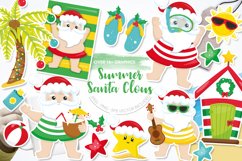 Summer Santa Claus Graphic &amp; Illustration - Sublimation Product Image 1