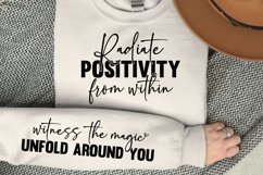 Radiate positivity from within Sleeve SVG Product Image 1