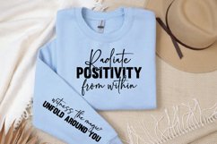 Radiate positivity from within Sleeve SVG Product Image 3