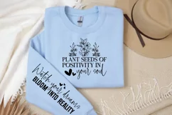 Plant seeds of positivity in your soul Sleeve SVG Product Image 3