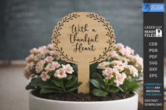 Teacher Appreciation Plant Stake SVG Thank You Garden Sign Product Image 7