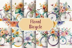 Floral Bicycle Backgrounds Product Image 1