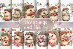 Hedgehogs and Flowers Product Image 1
