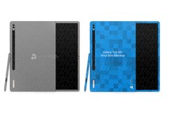 Galaxy Tab S8 Plus 2022 Vinyl Skin Mockup PSD Template Product Image 2