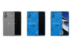 Xiaomi Poco X4 Pro 2022 PSD Skin Mockup Template Product Image 1