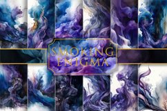 Mysterious Smoke Watercolor Backgrounds Product Image 1