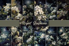 Night Jasmine Blossom Digital Paper Product Image 1
