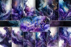 Mysterious Smoke Watercolor Backgrounds Product Image 1