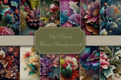 Oil Paint Floral Backgrounds Product Image 1