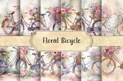 Vintage Floral Bicycle Product Image 1