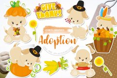 Thanksgiving Animals Graphic &amp; Illustration - Sublimation Product Image 1