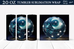 Starry Sky Tumbler Wrap. 20 OZ Tumbler Sublimation PNG Product Image 1