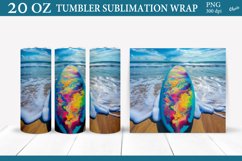 Surfing Tumbler Wrap Sublimation PNG. 20 OZ Tumbler PNG Product Image 1