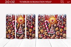 Caramel Design Tumbler PNG. Christmqs Tumbler Wrap Product Image 1