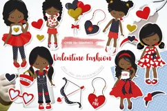 African American Valentine Fashion girls graphics | Product Image 1