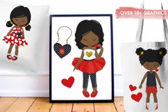 African American Valentine Fashion girls graphics | Product Image 3