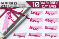Valentine Layered Tags Bundle. Gift Labels Paper Cut Product Image 1