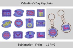 Valentines Day Keychain Sublimation Design