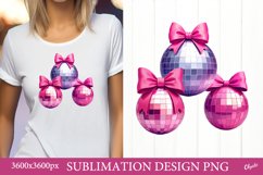 Disco Ball Sublimation. Valentine’s Day Sublimation Product Image 1