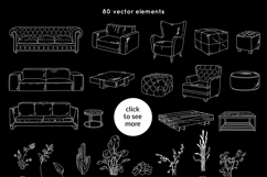 Interior set loft style. Living room creation kit. Product Image 9