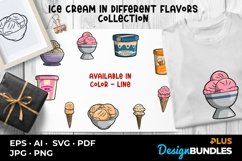 Ice Cream In Different Flavors Collection Product Image 1