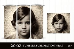Baby Face Tumbler. 20 OZ Retro Sublimation Wrap Product Image 1