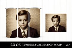 Vintage Baby Tumbler. Boy Sublimation. 20 OZ Tumbler Wrap Product Image 1