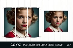 Baby Face Tumbler. 20 OZ Retro Sublimation Product Image 1