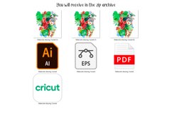 1 Graphic DRAWING/ Watercolor drawing of red berries Product Image 2