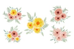 Watercolor Flower Arrangements Florals Product Image 3