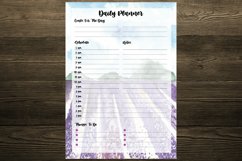 Watercolor Lavender Field Digital Planners Product Image 2