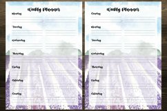 Watercolor Lavender Field Digital Planners Product Image 3