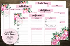 Watercolor Peonies Digital Planners Product Image 1