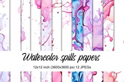 Watercolor Spills Papers Product Image 1