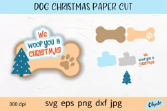 Dog Christmas Quote SVG. Dog Cut File SVG.