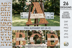 Wedding Guest Book Letters Signs Bundle Laser Cut Product Image 1