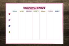 Colorful Strokes Weekly Meal Planner Product Image 2