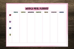 Colorful Strokes Weekly Meal Planner Product Image 3
