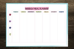 Colorful Strokes Weekly Meal Planner Product Image 4